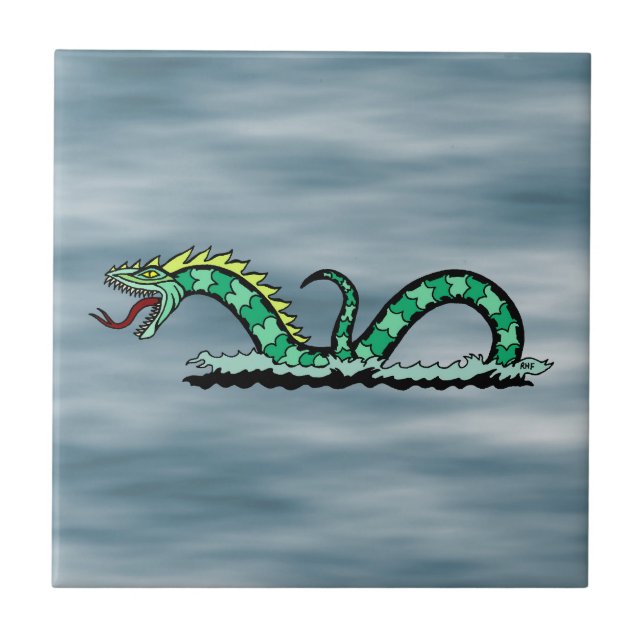 Sea Serpent Kakelplatta (Framsidan)
