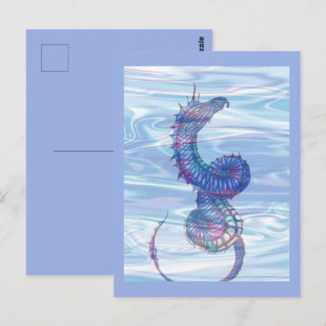 "Sea Serpent" Vykort (Fram/baksida)