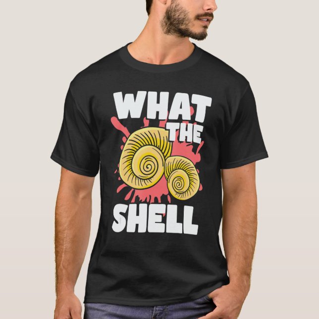 sea shell hunter and Conch Collector seashell hunt T Shirt (Framsida)