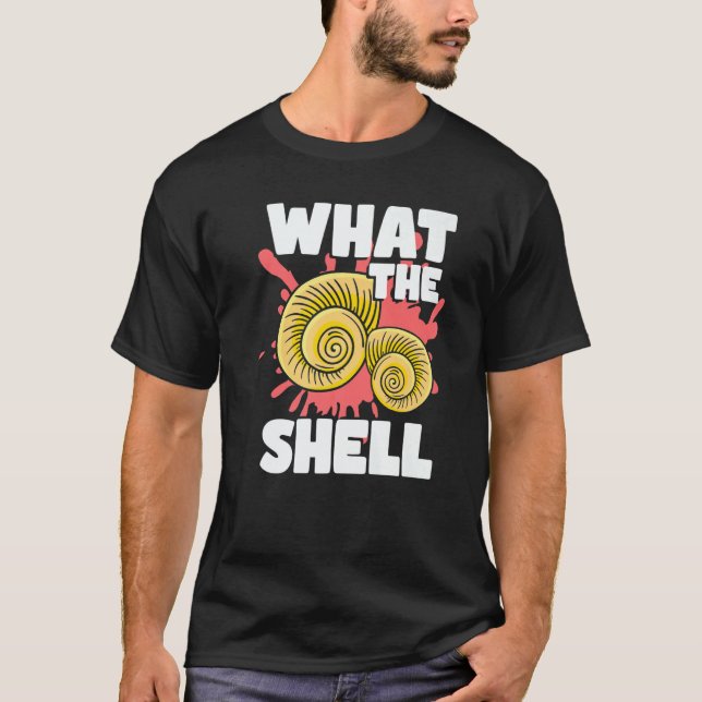 sea shell hunter and Conch Collector seashell hunt T Shirt (Framsida)