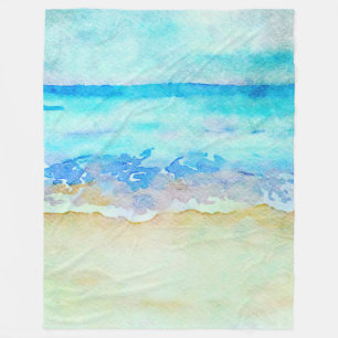 *~* Sea Shore AR7 Beach Nautical Vinkarare Surfa B Fleecefilt