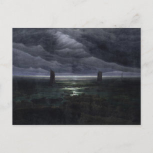 Sea Shore i Moonlight, 1835-36 Vykort