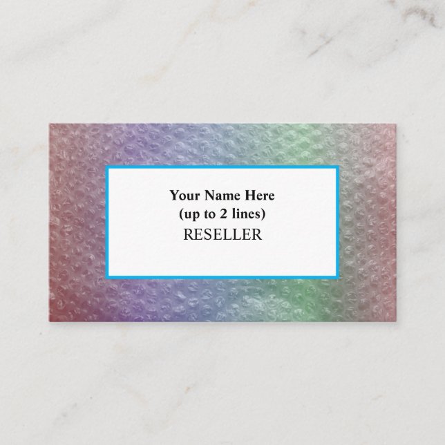 Sea Siren Bubble Background Reseller Visitkort (Framsida)