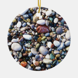 Sea Småstens Beach Stones Rhodes Greece Julgransprydnad Keramik
