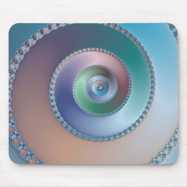 Sea Snäcka - Fractal Mousepad Musmatta (Framsidan)