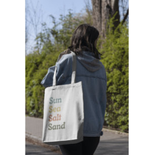 Sea Sol Salt Sand Lemon Palette Cute, sommartid Tygkasse