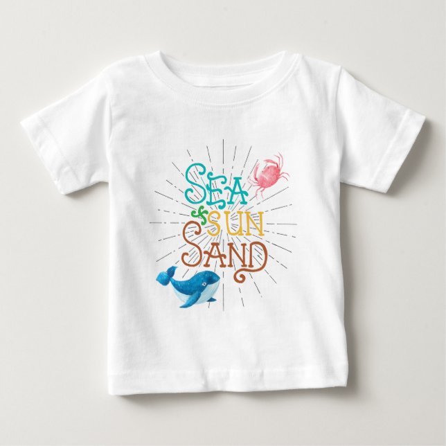 Sea Sol Sand Tee Shirt (Framsida)