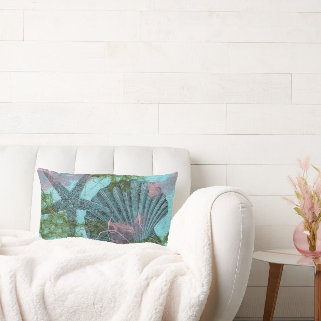 Sea Star och Scallop Lumbarkudde (Soffa)