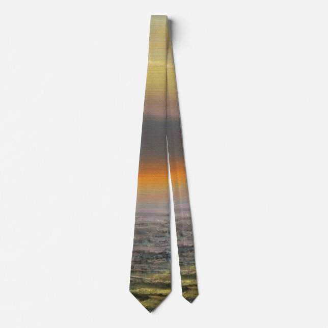 Sea Sunset Färg Neck Tie Slips (Framsida)