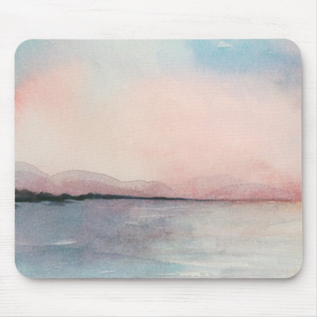 Sea Sunset Triptych - Pastel Watercolor Musmatta (Framsidan)