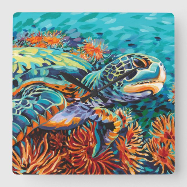 Sea Swehoney I Fyrkantig Klocka (Framsida)