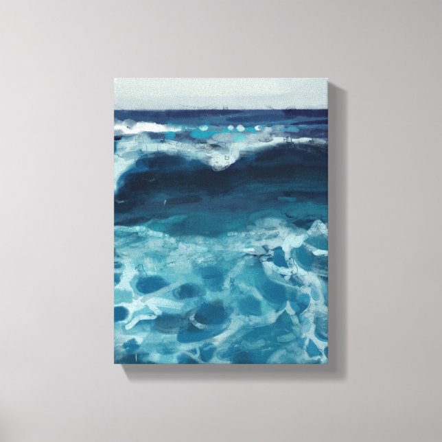 Sea Tide Painting - Still-Life Illustration Canvastryck (Framsida)