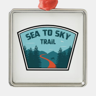Sea to Himlar Trail British Columbia Julgransprydnad Metall