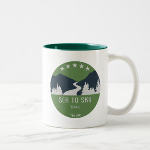 Sea to Himlar Trail British Columbia Två-Tonad Mugg
