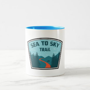 Sea to Himlar Trail British Columbia Två-Tonad Mugg