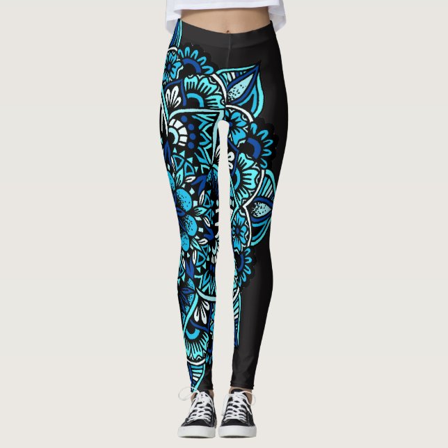 Sea Toned Mandala Leggings (Framsida)