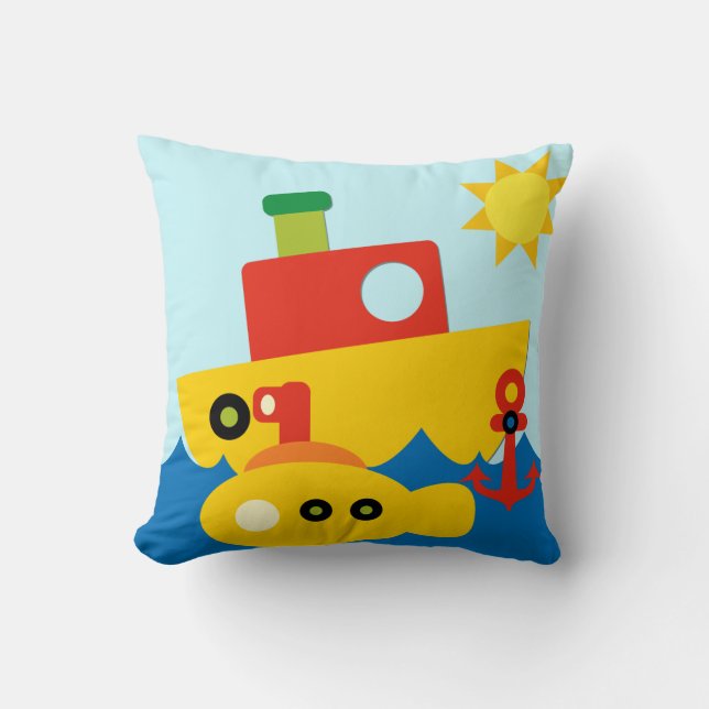 Sea Transport Pillow Kudde (Framsida)