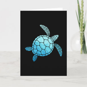 Sea Turtle Älskare Animal Turtles Sjöliv Gift Idea Kort