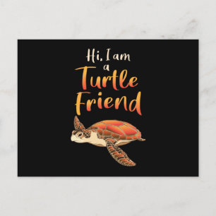 Sea Turtle Älskare Turtles Animal Sjöliv Gift Idea Vykort