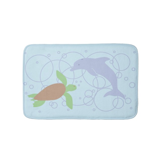 Sea Turtle and Dolphin Badrumsmatta (Framsidan)
