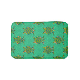 Sea Turtle Aquamarine Bath Mat Badrumsmatta