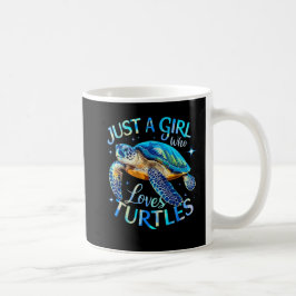 Sea Turtle är bara en flicka som Kärlekar sköldpad Kaffemugg