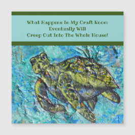 Sea Turtle Art and Crafters CreTS Magnet