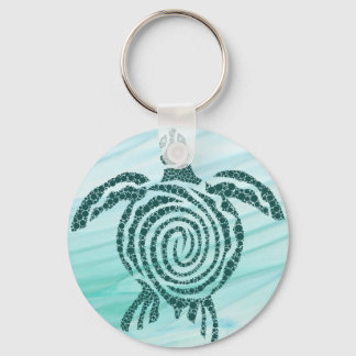 Sea Turtle Art Keychain (Spara av sköldpaddor) Nyckelring