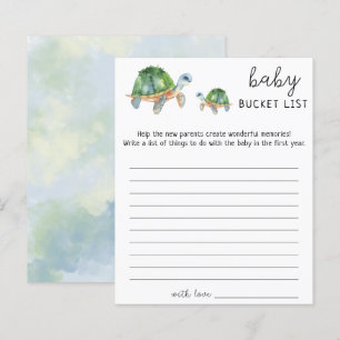 Sea Turtle - Baby bucket list-match