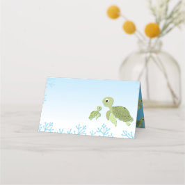 Sea Turtle Baby Shower Co-Ed Gender Neutral Placeringskort