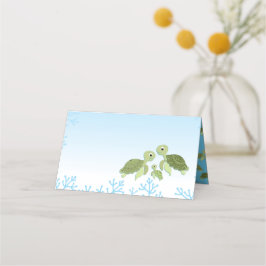 Sea Turtle Baby Shower Co-Ed Gender Neutral Placeringskort