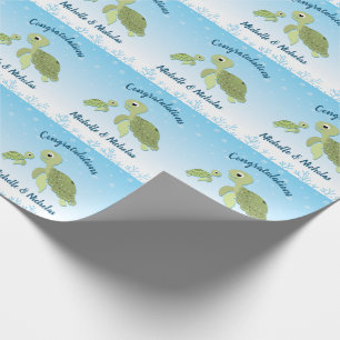 Sea Turtle Baby Shower Co-Ed Gender Neutral Presentpapper