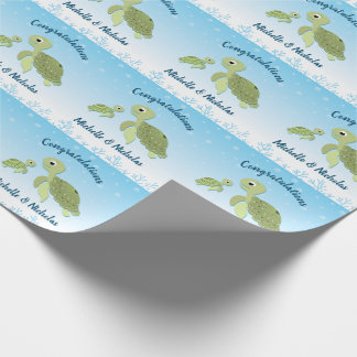 Sea Turtle Baby Shower Co-Ed Gender Neutral Presentpapper