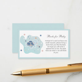 Sea Turtle Baby Shower | Cute Ocean Bokar för Baby Tilläggskort