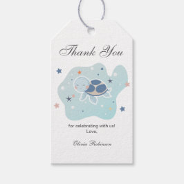 Sea Turtle Baby Shower | Cute Ocean Presentetikett