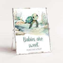 Sea Turtle Baby Shower Spädbarn är Sweet Poster
