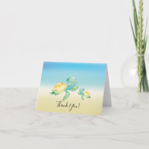 Sea Turtle Baby Shower Tackkort