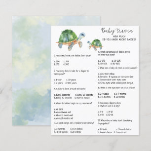Sea Turtle - Baby Trivia Barnstödsspel