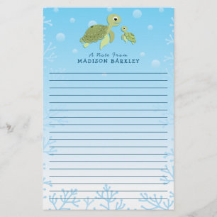Sea Turtle Barn Cute Ocean Animal Brevpapper