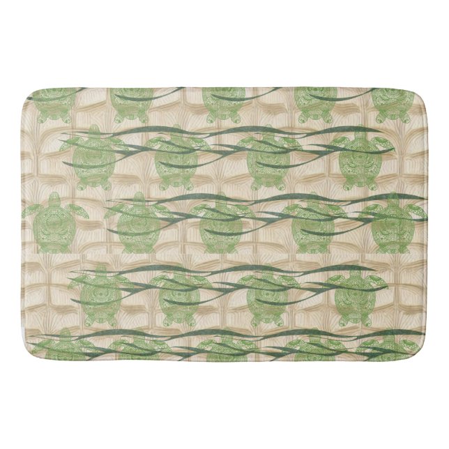 Sea Turtle Bath Mat Badrumsmatta (Framsidan)