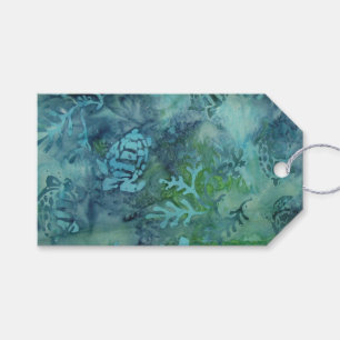Sea Turtle Batik Presentetikett