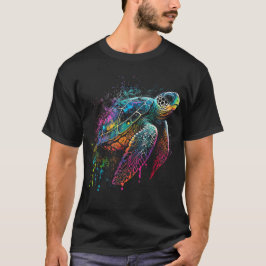 Sea Turtle Beach Älskare Ocean Animal Graphit Nove T Shirt