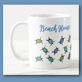 Sea Turtle Beach House Kaffemugg