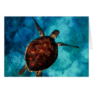 Sea Turtle Beauty Hälsningskort