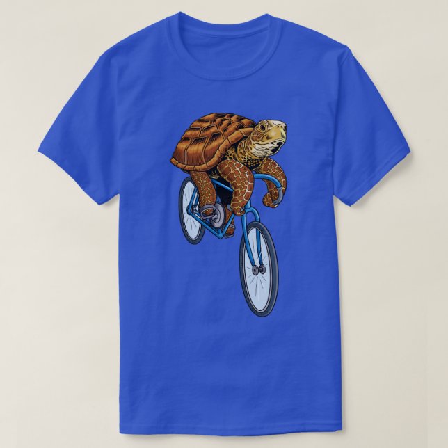 Sea Turtle Bicycle Funny Cyclist Riding Biker Biki T Shirt (Design framsida)