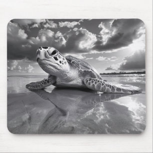 Sea Turtle Black and White Art Art Musmatta