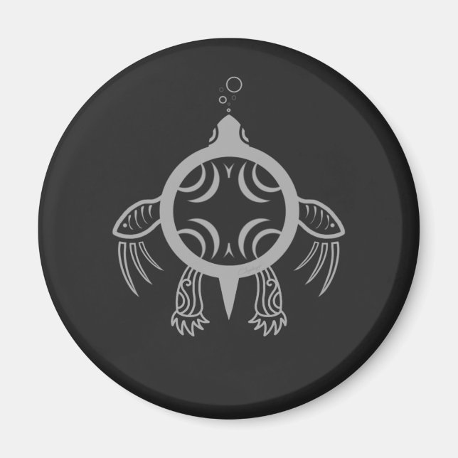 Sea Turtle Bubbles Magnet (Framsidan)