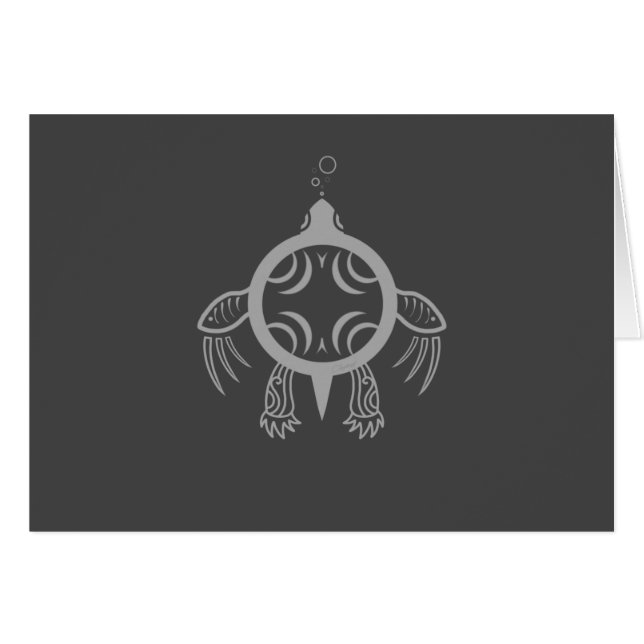 Sea Turtle Bubbles OBS Kort (Framsidan Horizontal)