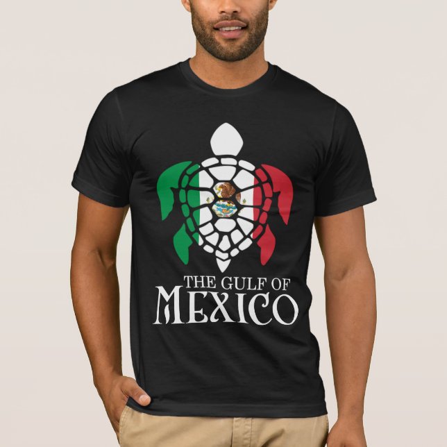 Sea Turtle Bukt i Mexiko T Shirt (Framsida)