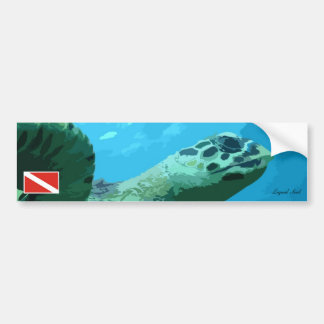 Sea Turtle Bumper Sticker Bildekal